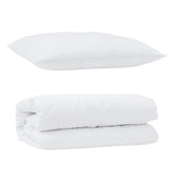 Duvet Set with Pillow 2 pcs White Microfibre 3376810