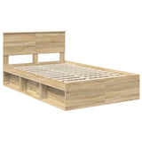 Bed Frame with Headboard Sonoma 120 x 200 cm Engineered wood 3407906