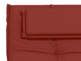 Sunlounger Cushion GEMERT 100% Polyester Red 190 x 60 x 9 cm 947522