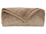 Throw Blankets 6 pcs Camel 130 x 150 cm Fleece 42016793