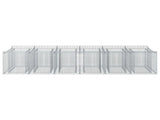 Gabion Raised Bed 2 pcs Silver 3422219