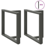 Dining Table Legs T-Shaped 2 pcs Anthracite 90x35x cm Steel 4013066
