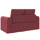 Sofa Bed Wine red 148 x 71 x 83 cm Fabric 4106676