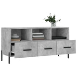 TV Cabinet Concrete Grey 102x36x50 cm Engineered Wood 829048
