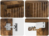 Bathroom Furniture Set 2 pcs Smoked Oak 33 x 34.5 x 100 cm 3406118