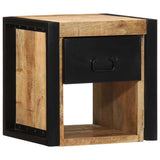 Bedside Cabinet 40x35x40 cm Solid Rough Wood Mango 4015949