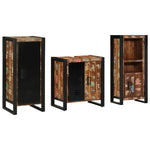 Bathroom Furniture Set 3 pcs Multicolour Solid Reclaimed Wood 3305617
