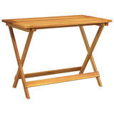 Folding Garden Table 90x52.5x65 cm Solid Wood Acacia 364894