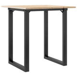 Dining Table O-Frame 60x60x75 cm Solid Wood Pine and Steel 3282670