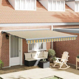 Awning Green and Yellow 400 x 300 x 165 cm 3330716