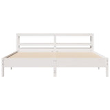 Bed Frame without Mattress White 180x200 cm Super King Solid Wood Pine 3306139