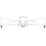 Coffee Table High Gloss White 100x50x45 cm Engineered Wood 821134