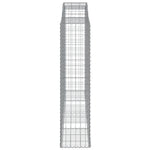 Arched Gabion Baskets 5 pcs 300x50x200/220 cm Galvanised Iron 3146794