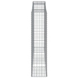 Arched Gabion Baskets 6 pcs 300x50x200/220 cm Galvanised Iron 3146795