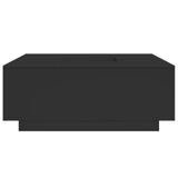 ZNTS Coffee Table Black 100x100x40 cm Engineered Wood 3284050