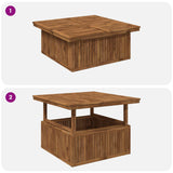 Garden Coffee Table Solid Acacia Wood Height Adjustable Natural 901245