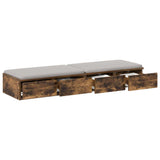 Bed Drawers Smoked Oak 120 x 36.5 x 16.5 cm Engineered Wood 866943