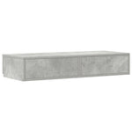 ZNTS Bed Drawers - Concrete Grey, 90 x 36.5 x 16.5 cm, Made of Engineered Wood 866934