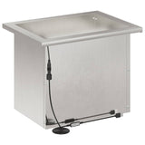 Garden Planter with LED Silver 30 x 40 x 30 cm Stainless Steel 8008078