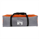 Family Tent Cabin 6-Person Grey and Orange Waterproof 4009557