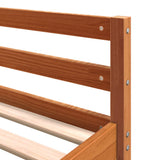 Loft Bed with Desk and Ladder Wax Brown 160x200 cm Solid Wood Pine 3284235
