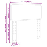Headboard Concrete Grey Engineered wood 888598