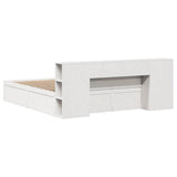 Bed Frame without Mattress White 180x200 cm Super King Solid Wood Pine 3323408