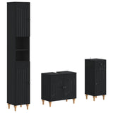 3 Piece Bathroom Cabinet Set ALKMAAR Engineered Wood 3417829