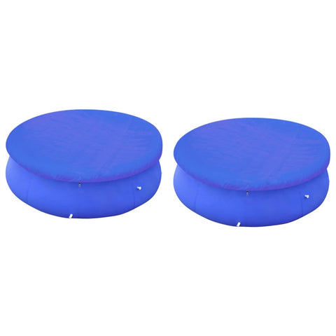 ZNTS Pool Covers 2 pcs for 300 cm Round Above-Ground Pools 3082798
