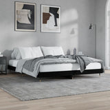 Bed Frame without Mattress Black 120x200 cm Engineered Wood 832150