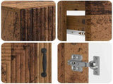 2 Piece Bathroom Cabinet Set HAARLEM Old Wood Engineered Wood 3417538