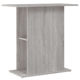 Aquarium Stand Grey Sonoma 75x36x72.5 cm Engineered Wood 833653
