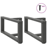 ZNTS Coffee Table Legs T-Shaped 2 pcs Anthracite 60x25x cm Steel 4013014