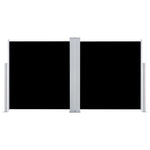 Retractable Side Awning Black 100x600 cm 48442