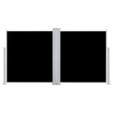 Retractable Side Awning Black 100x600 cm 48442