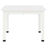 Coffee Table White 50 x 50 x 36 cm Solid Pine Wood 892756