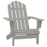 Garden Chair Grey Solid Fir Wood Large Detachable Garden Chair 315930