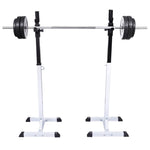 ZNTS Barbell Squat Rack with Barbell and Dumbbell Set 60.5 kg 275349