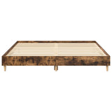 Bed Frame Smoked oak Engineered wood, plywood Double Bed Frame 3329025