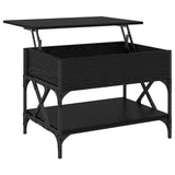 Coffee Table Black Oak 70 x 50 x 50 cm Engineered Wood 883040