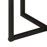Coffee Table 45x45x35 cm Solid Wood Acacia and Iron 372740