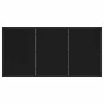 Garden Dining Set 5 pcs Black Poly Rattan 3380771