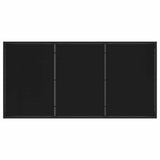 Garden Dining Set 5 pcs Black Poly Rattan 3380771