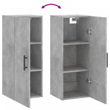 Wall Mounted Cabinet Concrete Grey 34.5x34x90 cm 828880