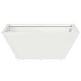 Garden Planter 5 pcs White 40 x 40 x 15 cm Cold-rolled Steel 873813