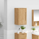 Bathroom Wall Cabinet with Door FLORO Wax Brown 35 x 30 x 60 cm 42011235