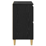 Sideboard Black Oak 60 x 35 x 70 cm Engineered Wood 881265