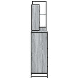 4 Piece Bathroom Furniture Set Grey Sonoma Engineered Wood 3301278