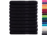 Premium Towels SOLUND 10 pcs Black 100x200 cm 600 gsm 137439