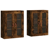 Wall Mounted Cabinets 2 pcs Smoked Oak Engineered Wood 3197918